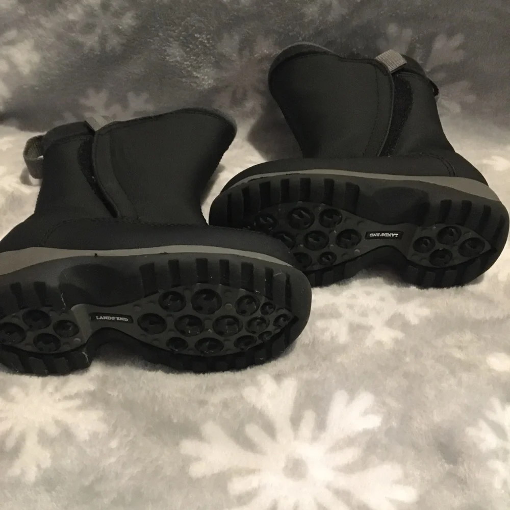 Lands End Black Boots
